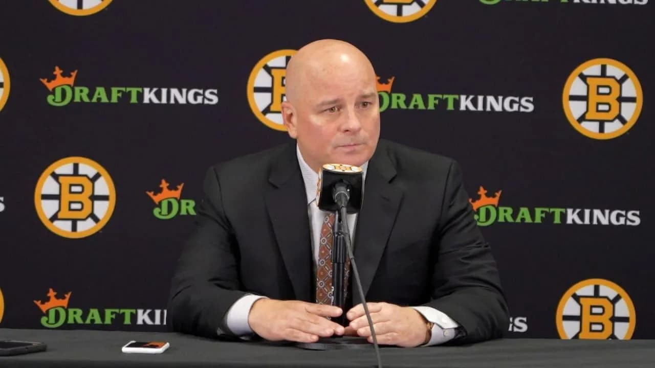 Jim Montgomery in a press conference