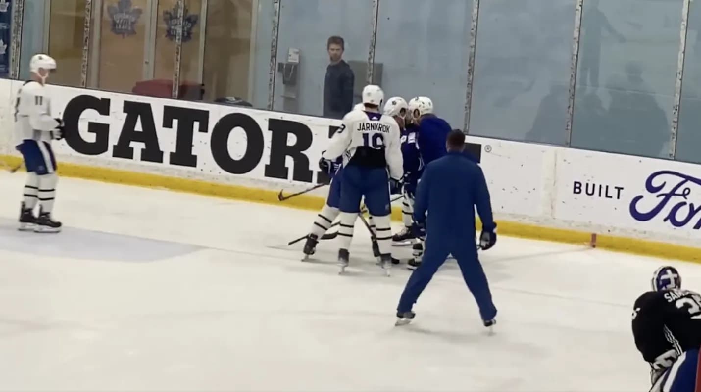 Toronto Maple Leafs player injured at practice