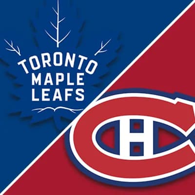 Leafs and Canadiens logos
