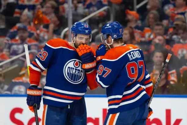 Leon Draisaitl and Connor McDavid