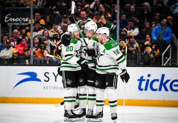 Dallas Stars celebrating
