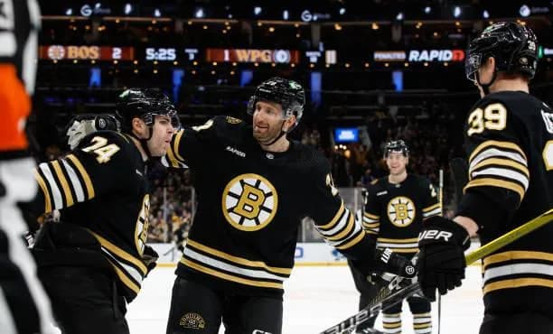 Boston Bruins celebrating