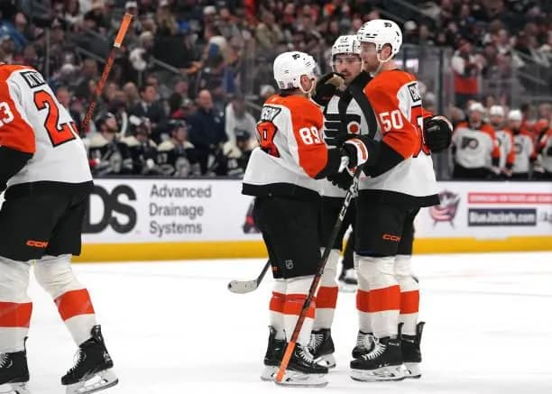 Philadelphia Flyers celebrating