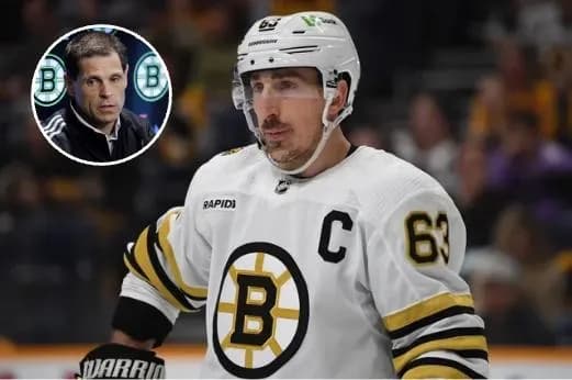David Pastrnak and Brad Marchand