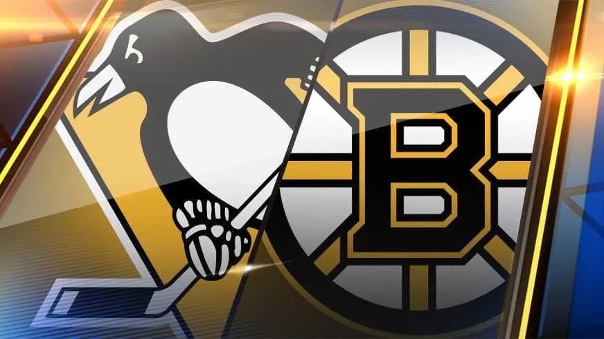 Boston Bruins and Pittsburgh Penguins logo