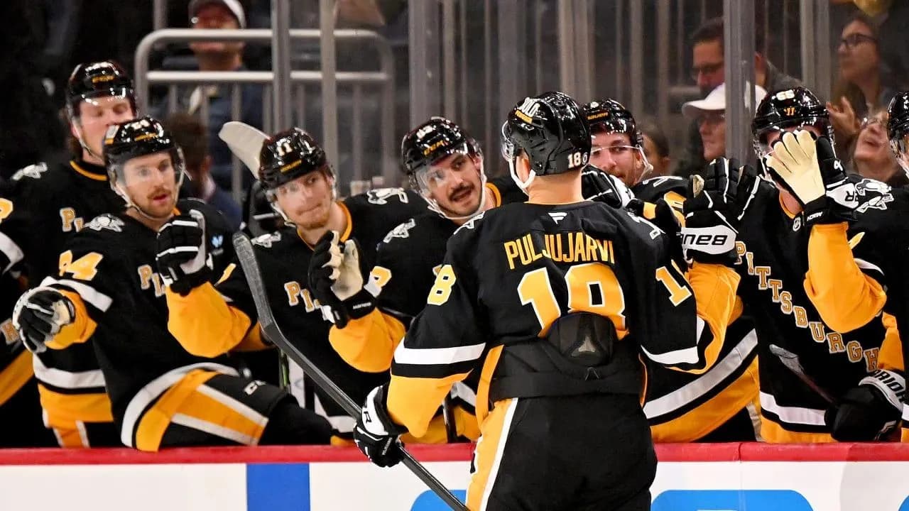 Pittsburgh Penguins celebrating