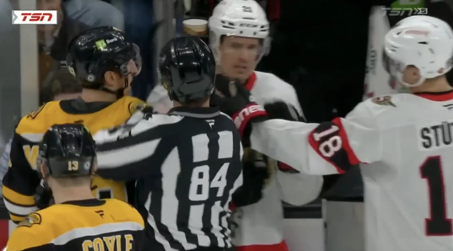Brad Marchand and Nick Cousins