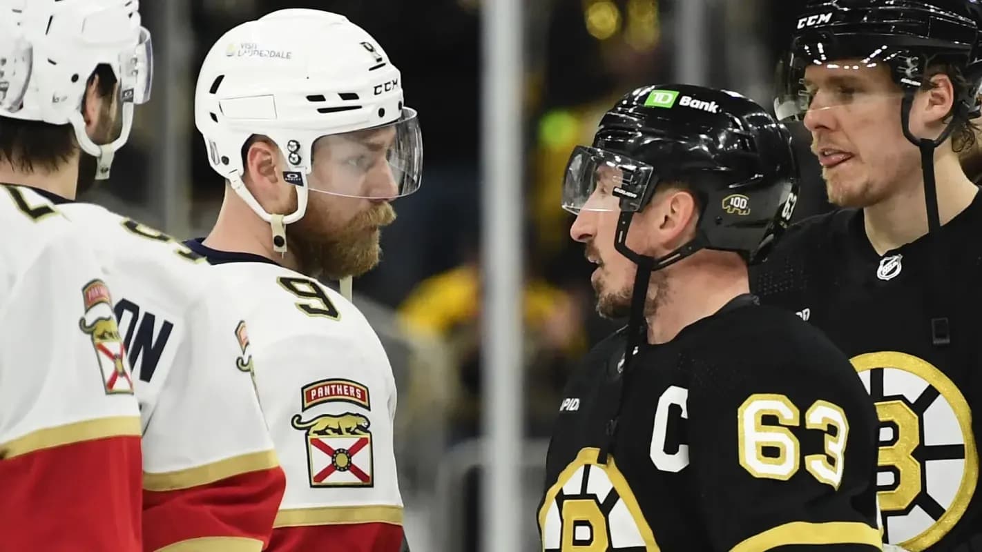 Brad Marchand and Sam Bennett