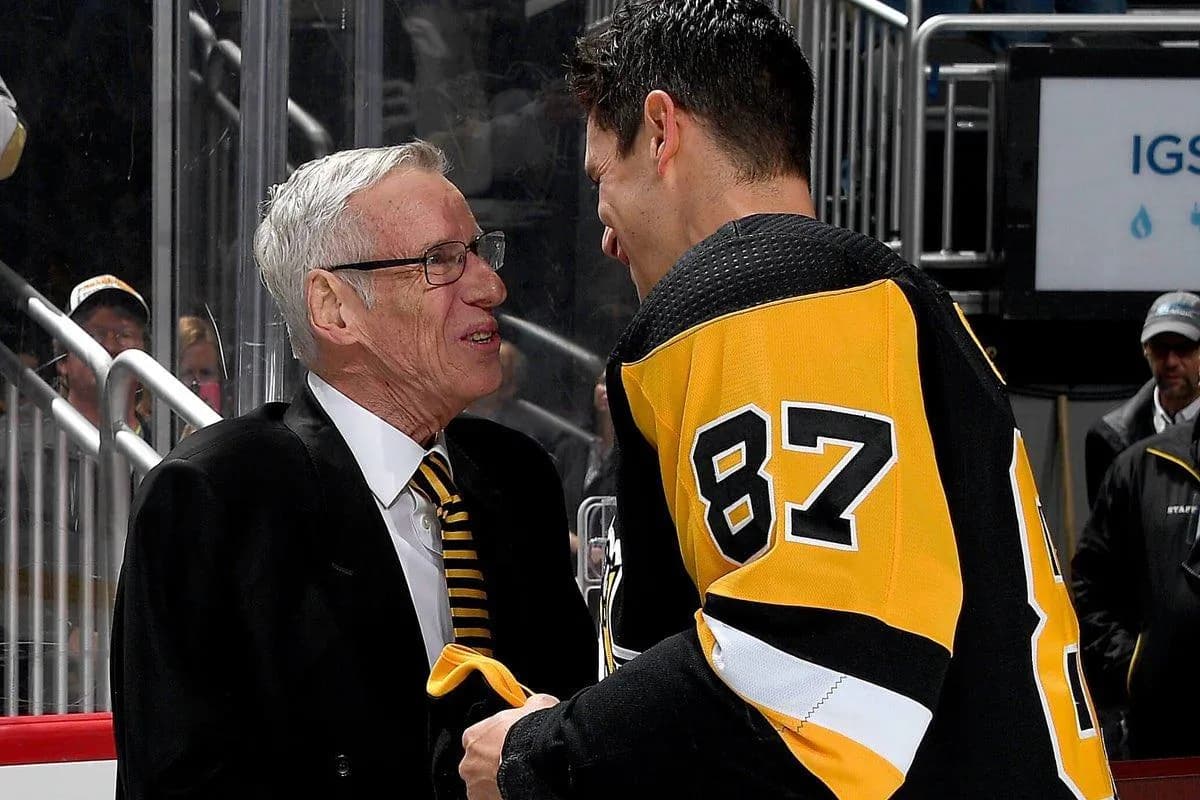 Mike Lange and Sidney Crosby