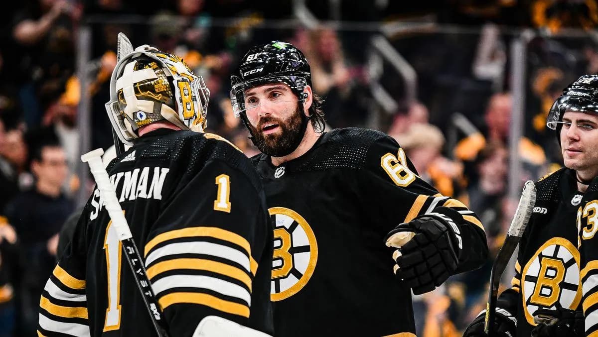 Pat Maroon and Jeremy Swayman