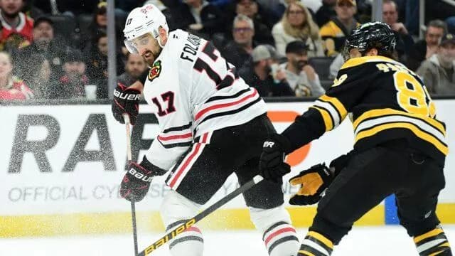Nick Foligno and David Pastrnak