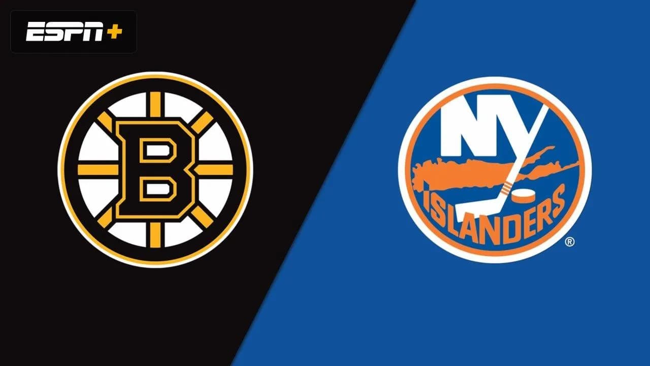 Bruins vs Islanders logo