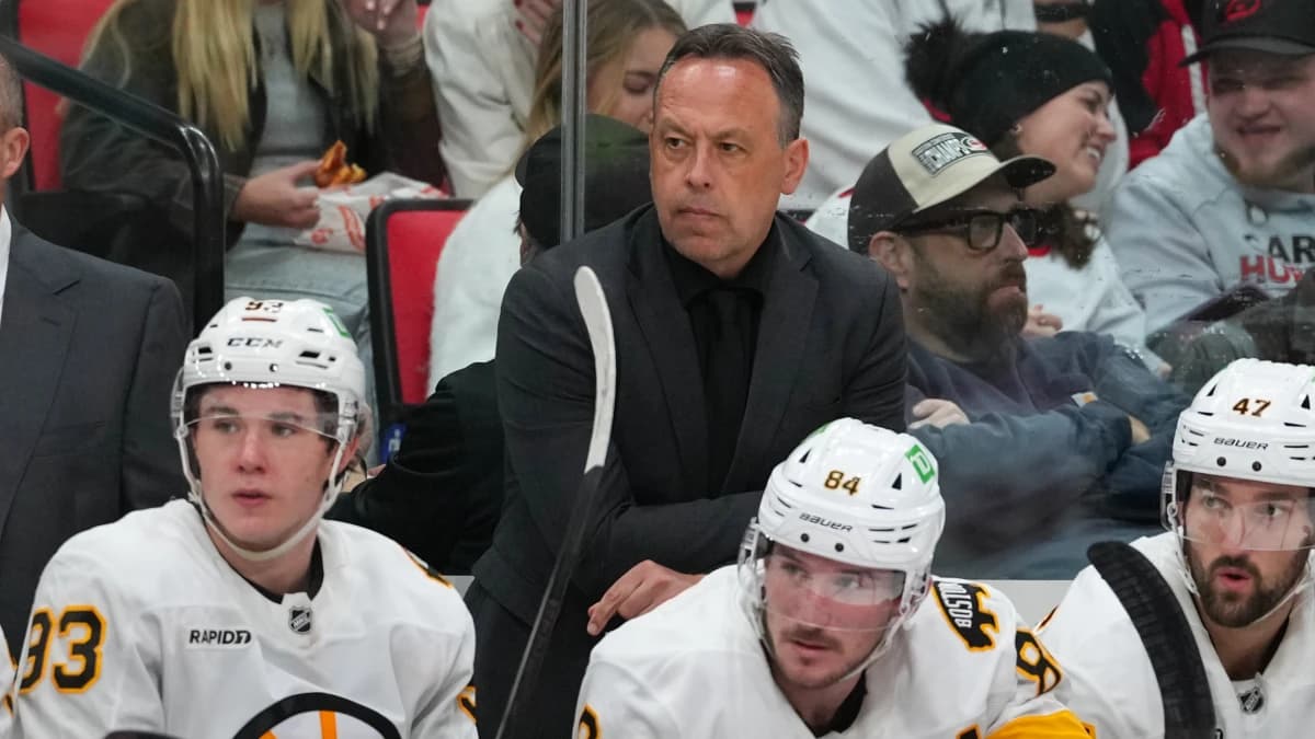 Boston Bruins head coach Marco Sturm