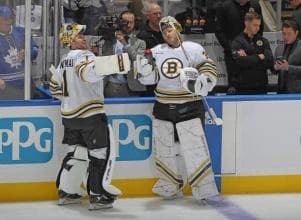 Jeremy Swayman and Linus Ullmark