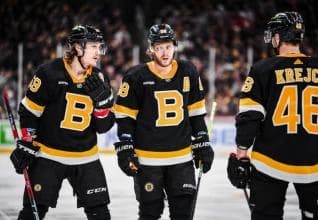 Tyler Bertuzzi and David Pastrnak