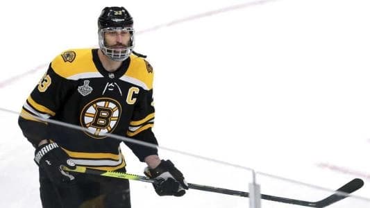 Zdeno Chara in a cage