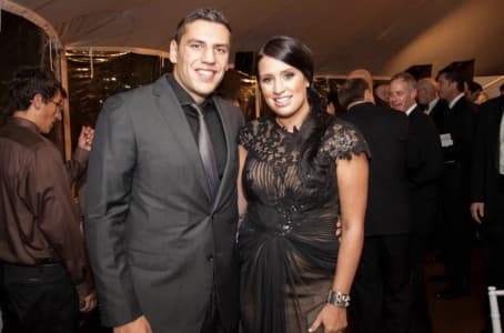 Milan Lucic and his wife