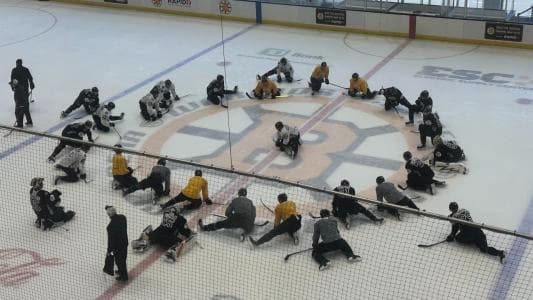 Bruins practice