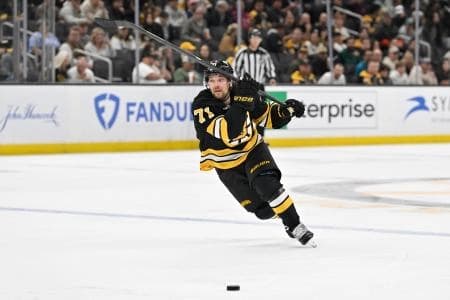 Boston Bruins left wing Viktor Arvidsson (71) in action during the first period against the Philadelphia Flyers at TD Garden.