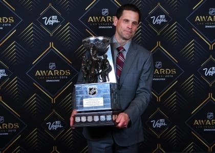 Boston Bruins General Manager Don Sweeney was named NHL General Manager of the year during the 2019 NHL Awards at Mandalay Bay.