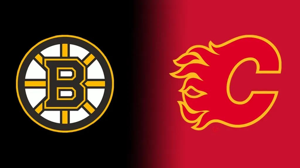 Boston Bruins and Calgary Flames logo