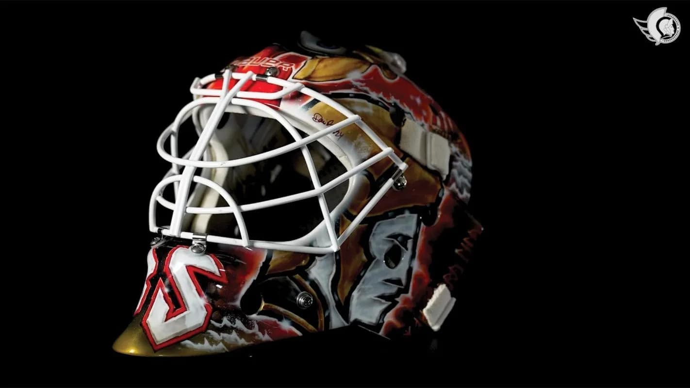 Linus Ullmark's Helmet