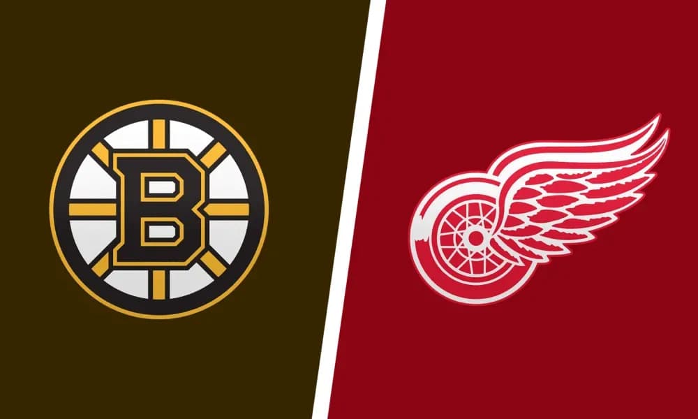 Bruins and Red Wings logo