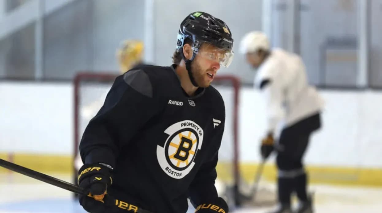 Boston Bruins practice