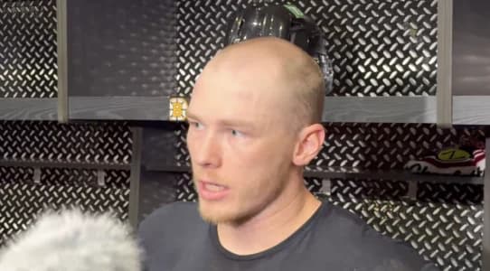 After tough loss, Geekie’s message to Bruins fans is turning heads